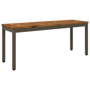 Panchina da giardino 108,5 x 35 x 45 cm Naturale e Caffè 901297
