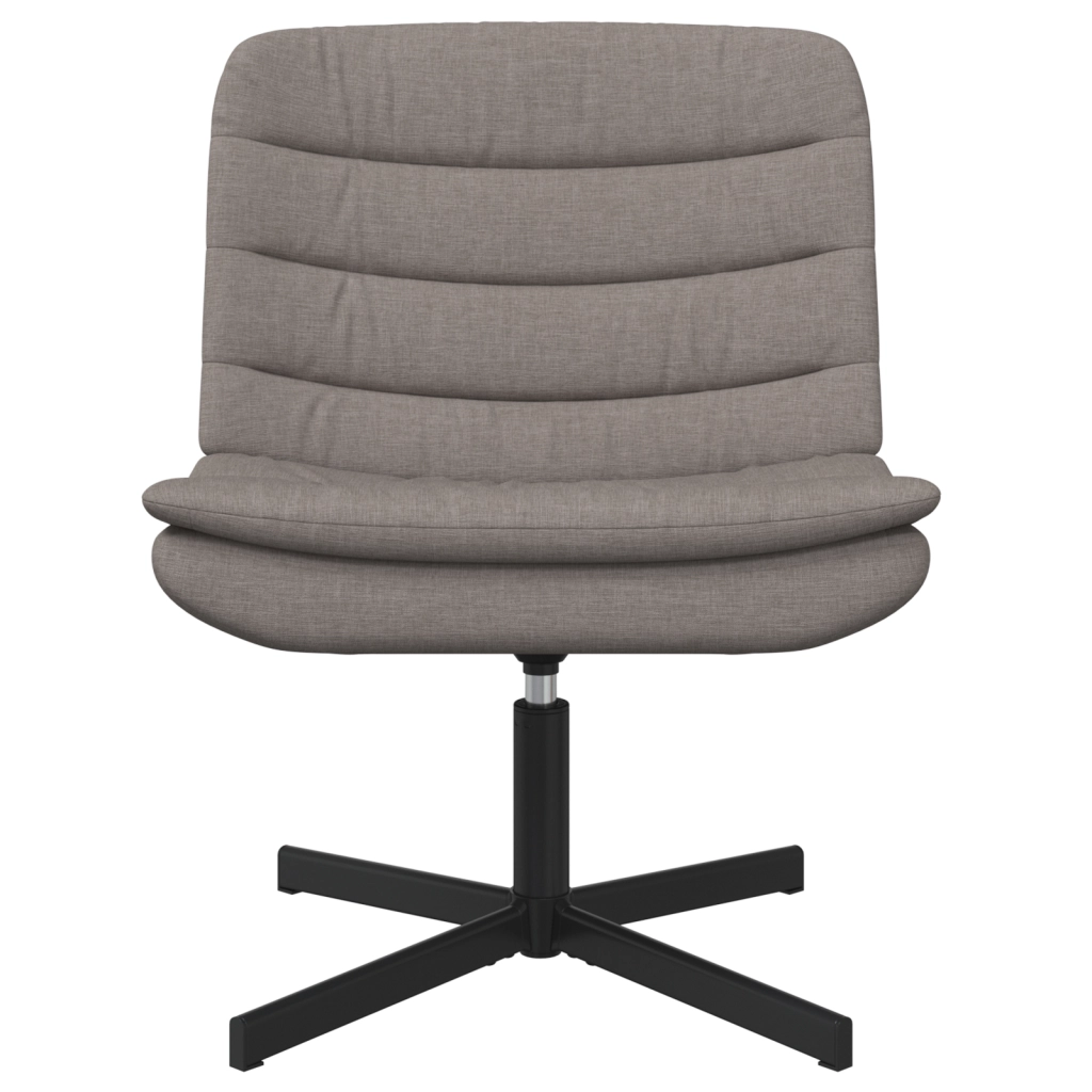 Sedia Girevole Tortora Tessuto Singola Elegante Sedia Girevole