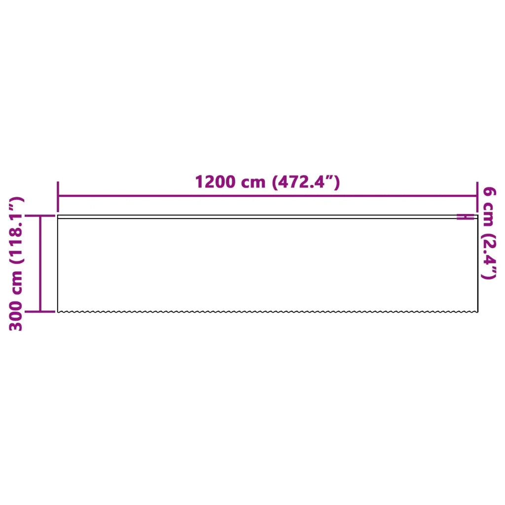 Tenda in Pizzo con tende Bianco 1200 x 300 cm Poliestere