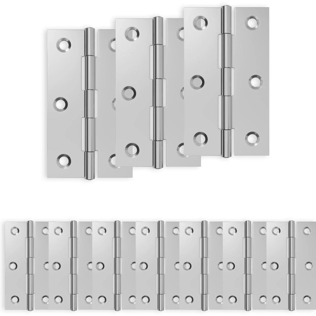 Cerniera 12 pz 66 x 38 x 5 mm Argento Acciaio 42041390