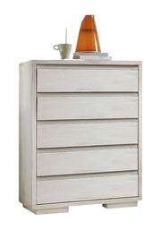 Cassettiera contemporanea 5 cassetti in legno massello l.80 x p.54 h.116 - Mobili 2G