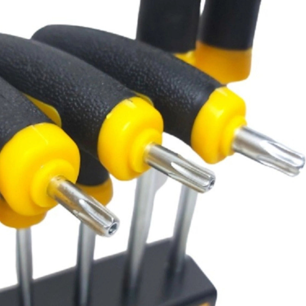 Set 10 Chiavi Torx a T Con Supporto T9-T50 Antiscivolo 262009