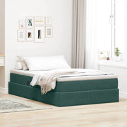 Letto con contenitore e materasso Verde Scuro 120 x 200 cm 3370296