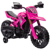 Moto elettrica per bambini 3-8 anni ¨C zephmum ¨C rosa, batteria 6V, 30KG