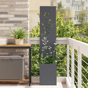 Schermo per privacy in giardino Antracite 32 x 32 x 150 cm 876408