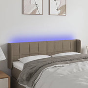 Testiera a LED Tortora 147x16x78/88 cm in Tessutocod mxl 73845