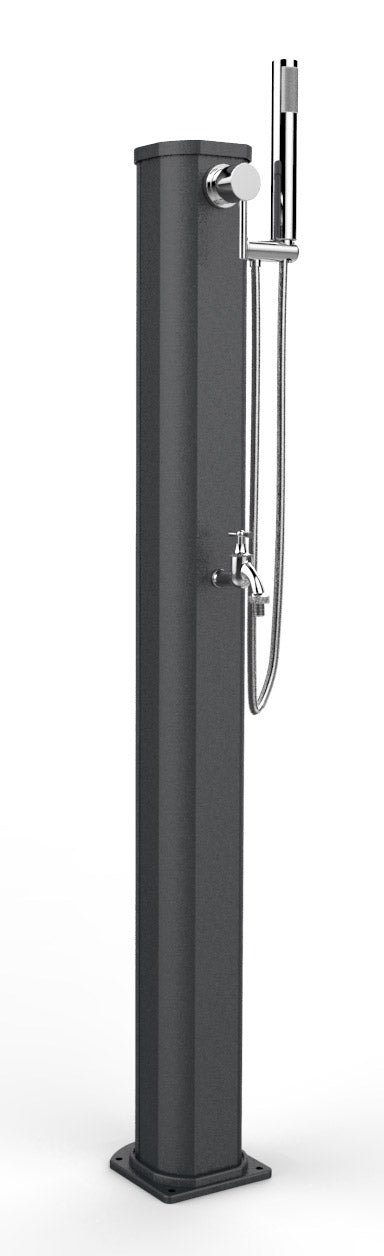 Doccia da Giardino Miscelatore Doccetta e Lavapiedi Arkema Jolly Go Antracite