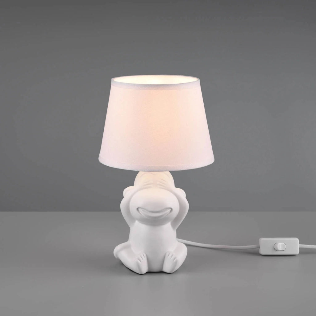 LÚZETE - LAMPADA DA TAVOLO IN CERAMICA BIANCA E14 KIBO