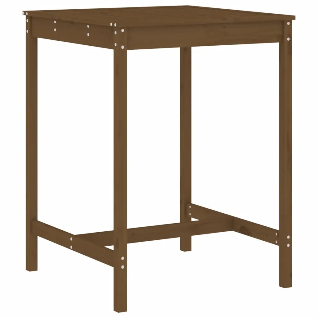 Set Bar da Giardino 3 pz | Set Salotto da Giardino ambra in Legno Massello di Pino