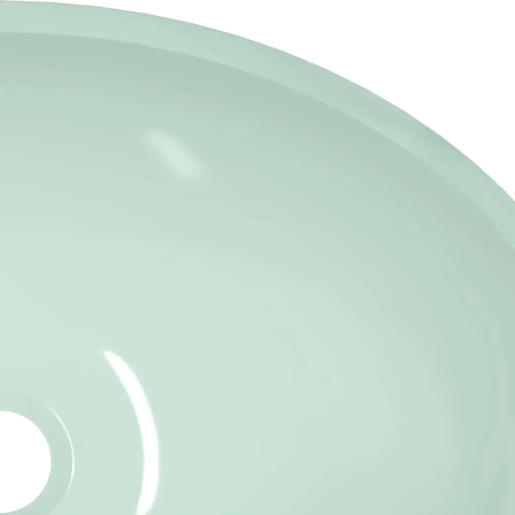 Lavandino in Vetro-Lavabo-Lavello 50x37x14 cm Bianco