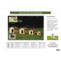 Cuccia per cani in legno, doghe spessore 16mm Serie Super Dog – Mod. 500/04 - 120008