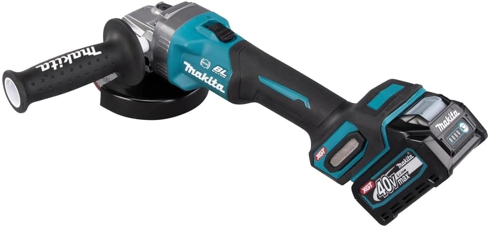 GA005GM201 - Smerigliatrice angolare 125 mm Brushless XGT + 2 batterie 40 Vmax 4 Ah Li-ION BL4040 + caricatore DC40RA + cofanetto Makpac