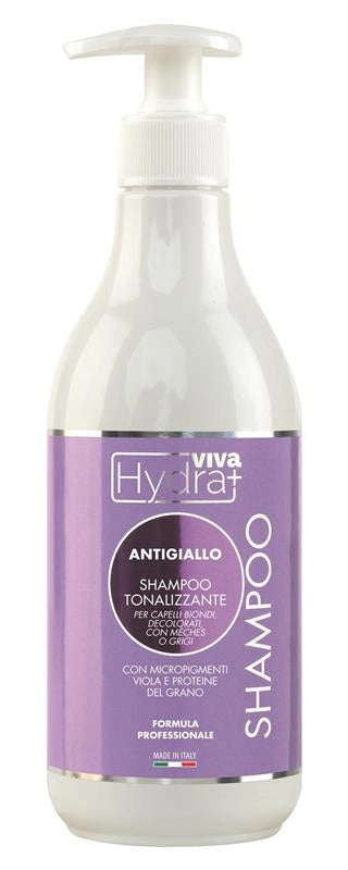 HYDRA VIVA SHAMPOO ANTIGIALLO TONALIZZANTE PER CAPELLI DECOLORATI CON MICROPIGMENTI VIOLA 500 ML