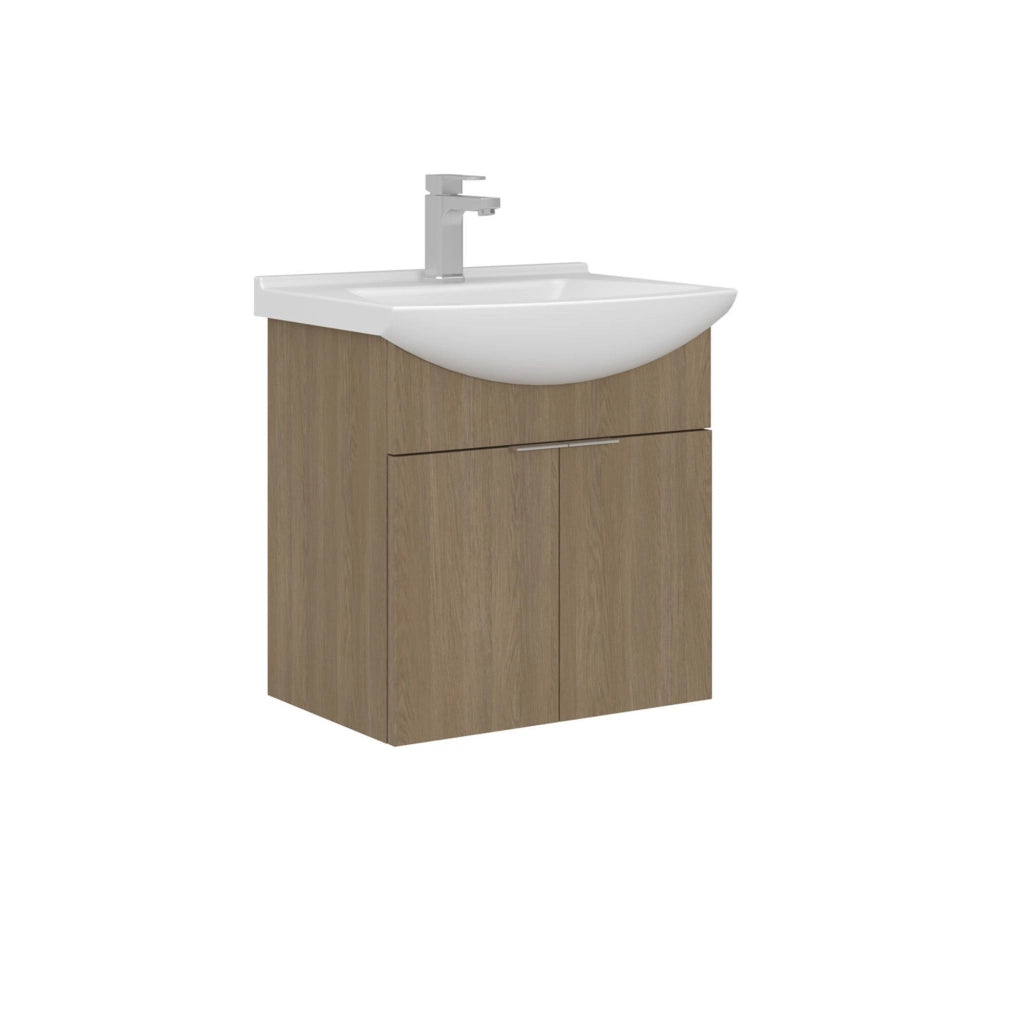 Mobile lavabo "Purus 55" - 55 x 50 x 58 cm - Rovere Sonomo