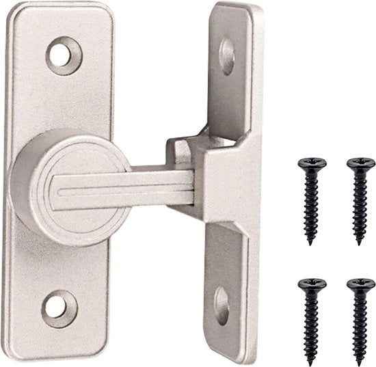 Blocco di sicurezza per porta scorrevole a 90 gradi, chiusura e gancio in legno, maniglia di sicurezza, gancio anti-furto, spiedino di sicurezza, blocco di sicurezza per porte scorrevoli.