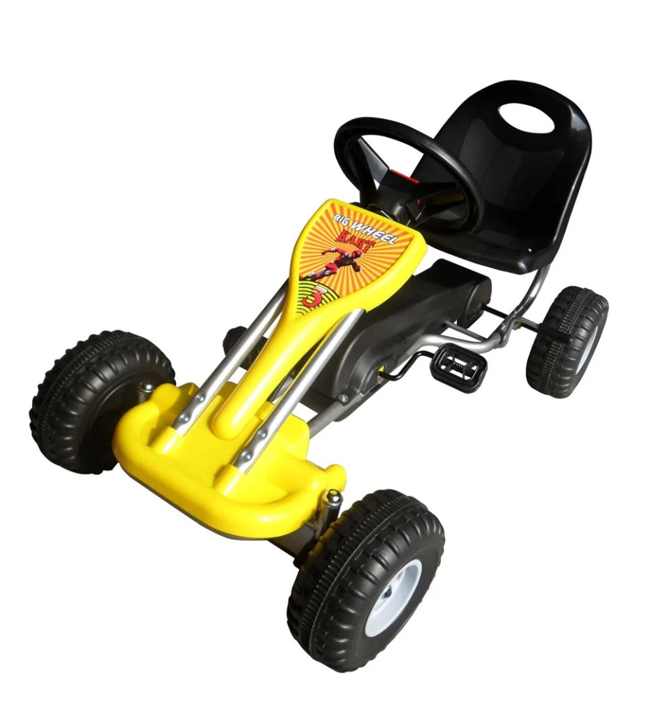 Go-kart a pedali per bambini giallo 89 cm 0102004