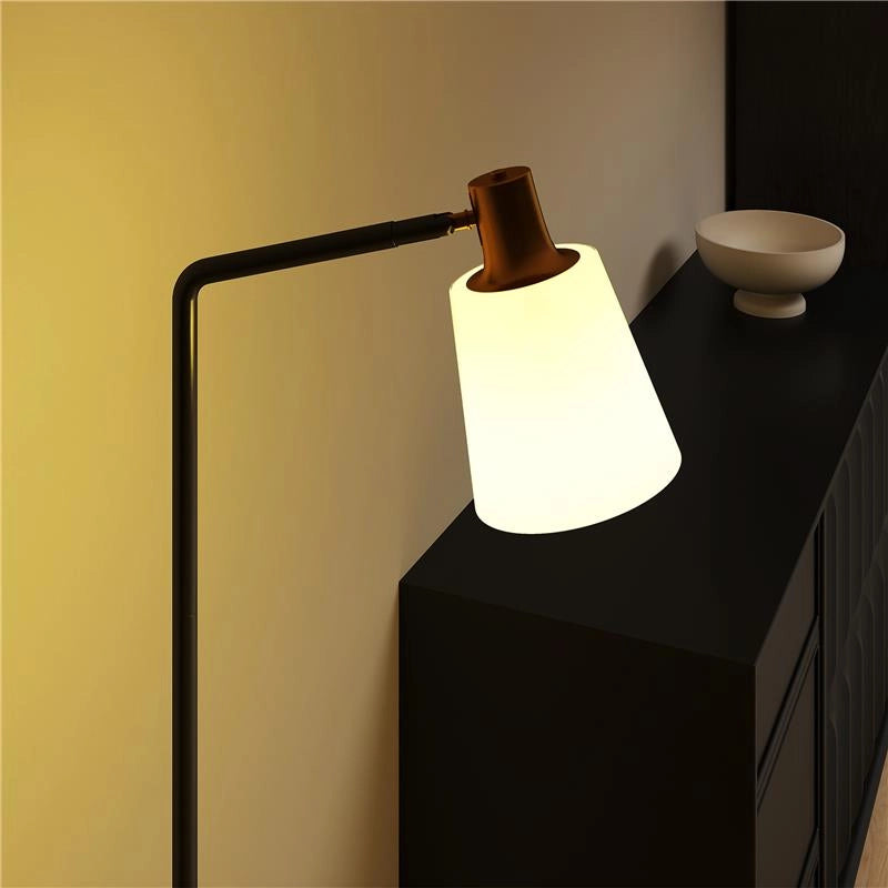 LAMPADA DA TERRA LED CON TESTA GIREVOLE A 350¦, REGOLAZIONE TEMPERATURA DEL COLORE 3000K/4000K/6500K, NERO