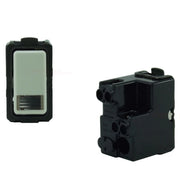 Trade Shop - Serie Magic Compatibile Interruttori Bipolari Unipolari Prese Compatibili Moduli -     Deviatore Unipolare Luminoso