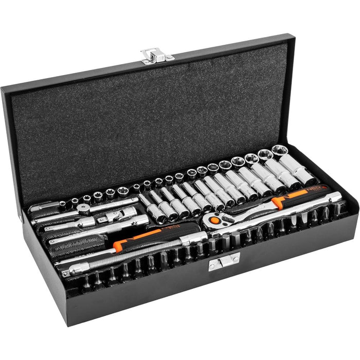 Topex 10-008 set di bussole 1/4 4 63 pezzi ds