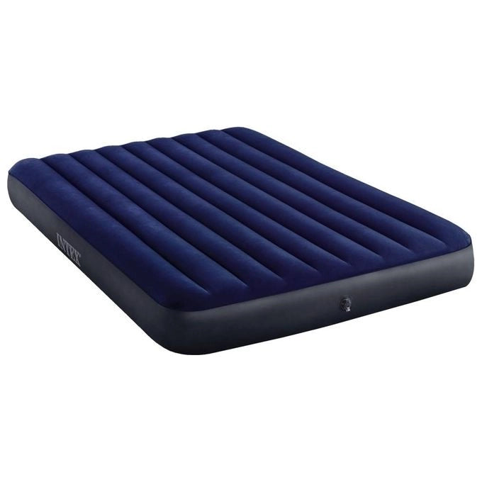 Intex 64765 Materasso Matrimoniale Gonfiabile Blu Con Cuscini Single