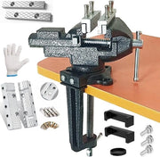 Tavolo da lavoro multifunzionale con banco - fissaggio con viti a girello - 84 cm nero