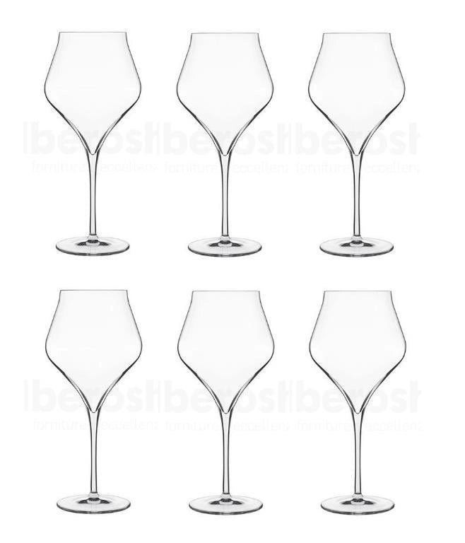 Set 6 Calici Vino Bianco Supremo Burgundy in Vetro Sonoro 65 cl Luigi Bormioli