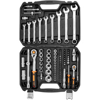 Topex 10-059 set di bussole 1/2 2, 1/4, 82 pz