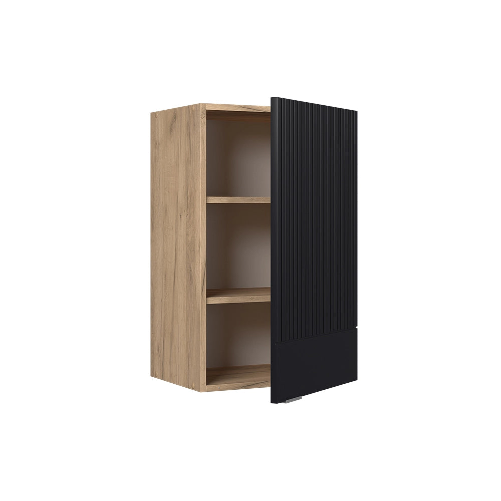 Vicco Pensile da cucina Nero a righe 45 cm