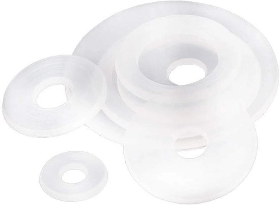 Slittringhe Nylon 100 pezzi - Paccaggio morbido - Slittringhe in plastica - Isolamento - Resistente all'usura - Resistente alla corrosione - Slittringhe di fondo