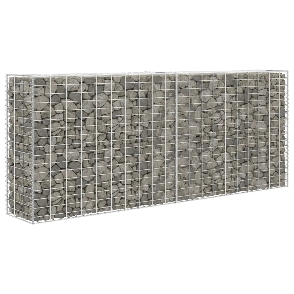 Gabbione in Rete in Acciaio Zincato 85x30x200 cm 142359