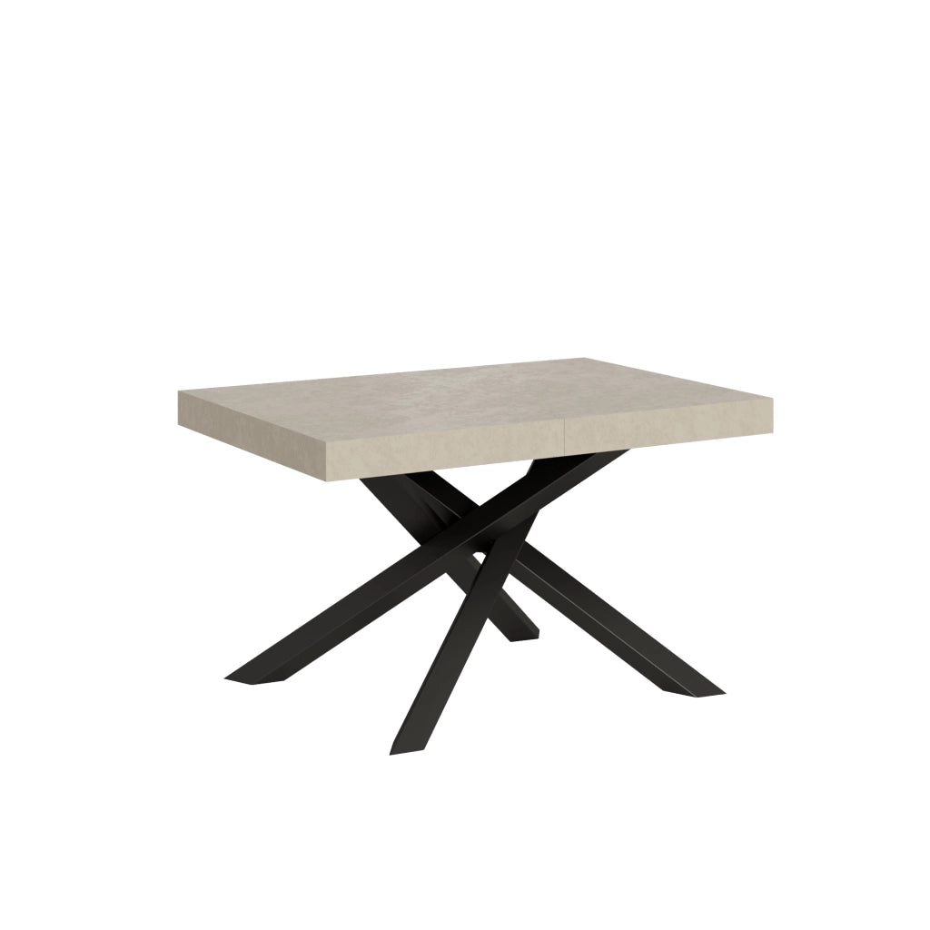 Tavolo allungabile 90x140/400 cm Volta cashmere gambe antracite