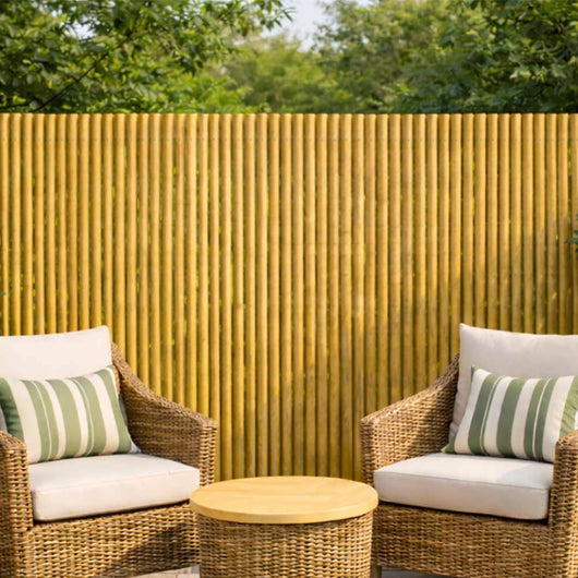 Canne in vero legno di bambu alte 180 cm con diametro di 3 cm - Set da 10