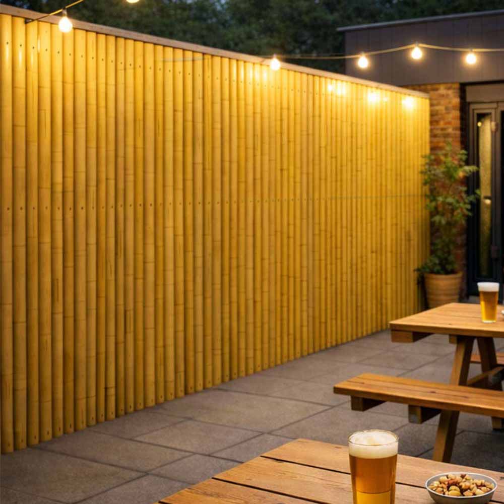 Canne in vero legno di bambu alte 210 cm con diametro di 2,8 cm - Set da 10