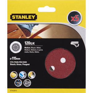 piranha/stanley x32012 5 dischi velcro 115 gr.120 cod:ferx.34249