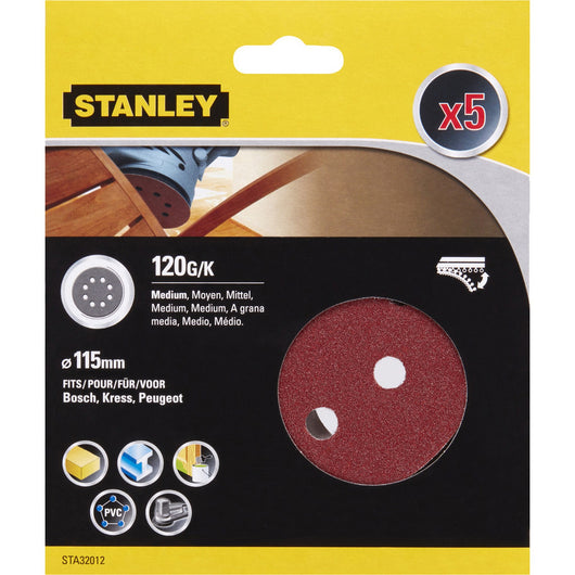 piranha/stanley x32012 5 dischi velcro 115 gr.120 cod:ferx.34249
