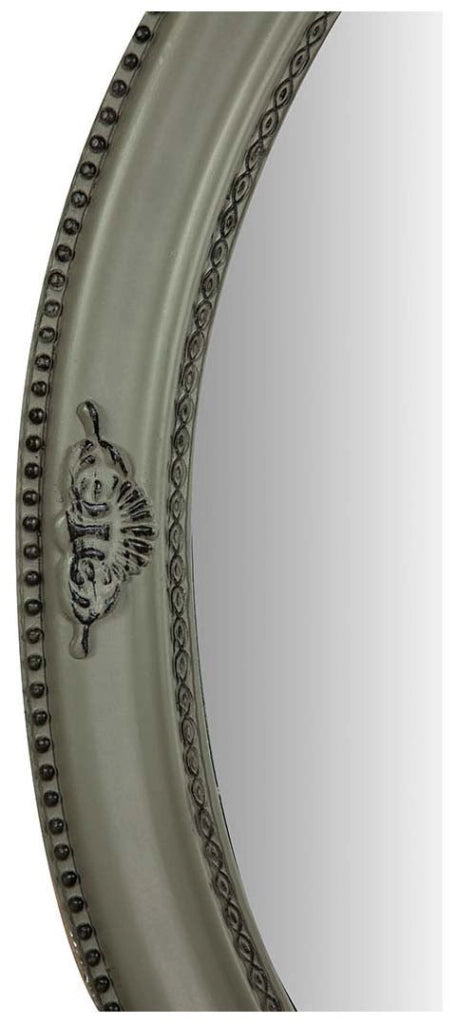 Biscottini Specchiera da appendere verticale/orizzontale L64xPR4xH84 cm finitura grigio anticato.