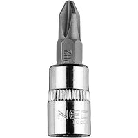 Topex 10-317 inserto giravite ph ph2 su bussola 1/4, corto, 37mm