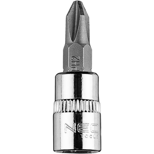 Topex 10-317 inserto giravite ph ph2 su bussola 1/4, corto, 37mm