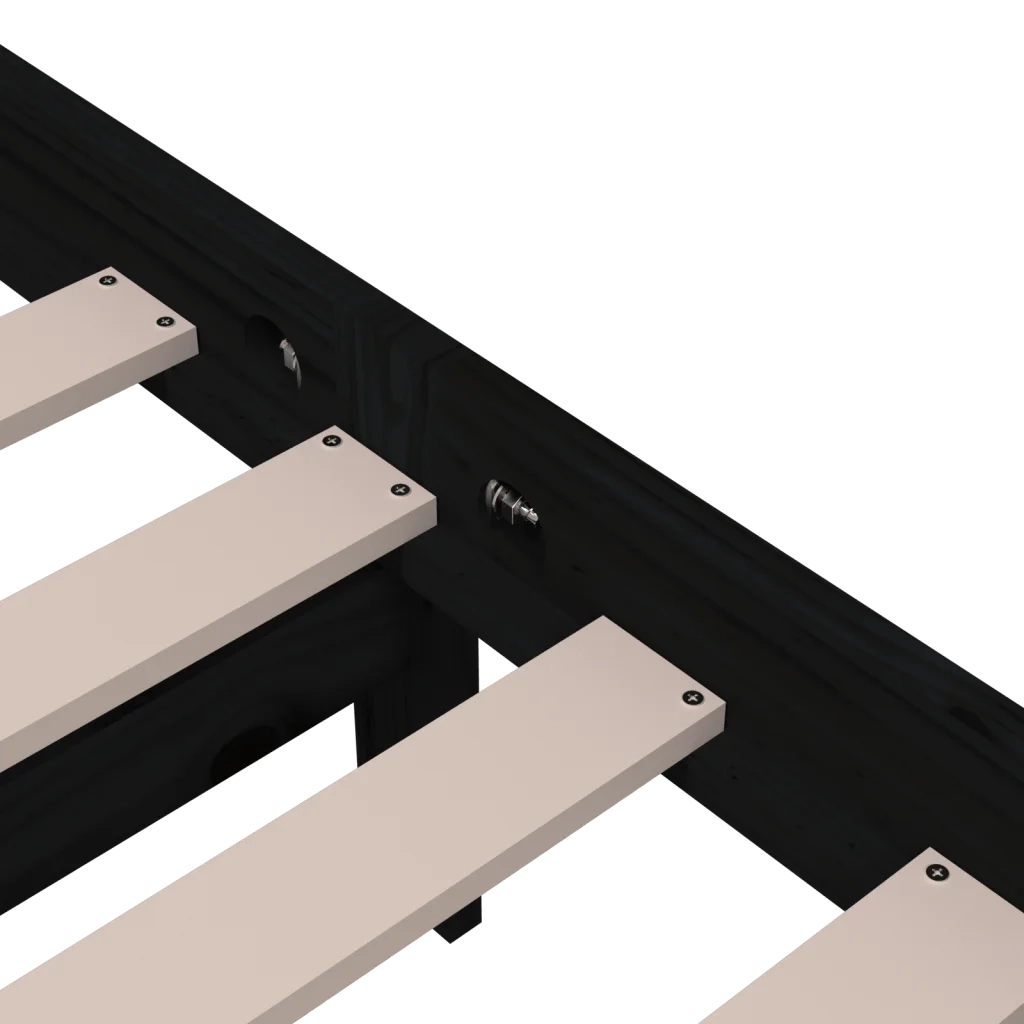 Giroletto Nero in Legno Massello 100x200 cm cod mxl 31713