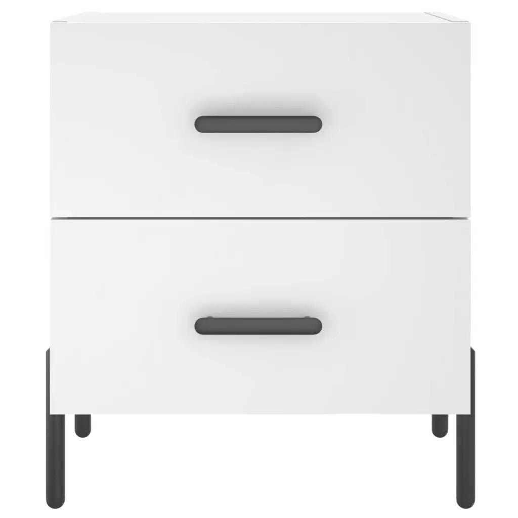 vidaXL Comodino Bianco 40x35x47,5 cm in Legno Multistrato