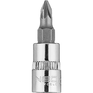 Topex 10-319 inserto giravite pz pz1 su bussola 1/4, corto, 37mm