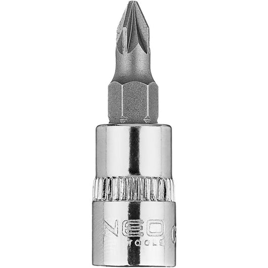 Topex 10-319 inserto giravite pz pz1 su bussola 1/4, corto, 37mm