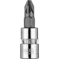 Topex 10-320 inserto giravite pz pz2 su bussola 1/4, corto, 37mm