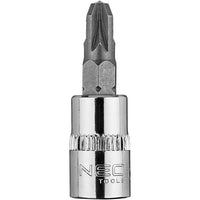 Topex 10-321 inserto giravite pz pz3 su bussola 1/4, corto, 37mm