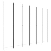 Divisorio a 4 Pannelli-Set di 4 pannelli Paravento Bianco 300x220 cm Tessuto
