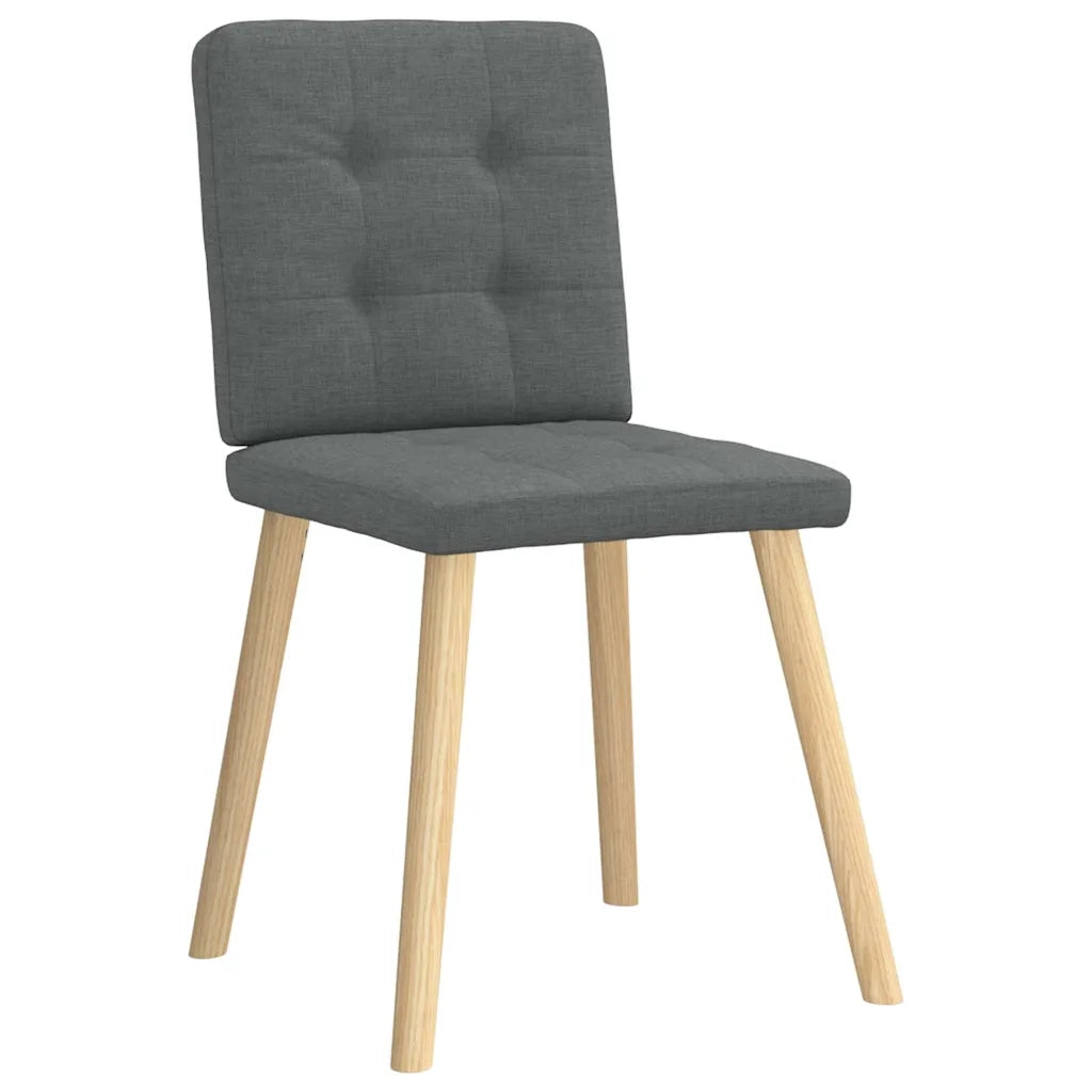 Sedie da Pranzo 2 pz Grigio Scuro in Tessuto 4101069