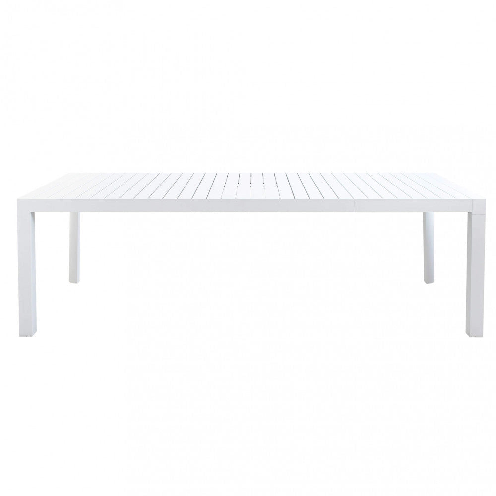 Tavolo Allungabile Houston 135/180x70x75h cm in Alluminio Bianco