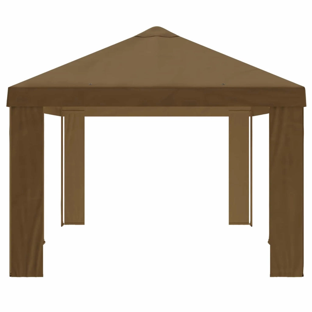 Copertura per Gazebo 6 x 3 m Tortora Poliestere 190 900428