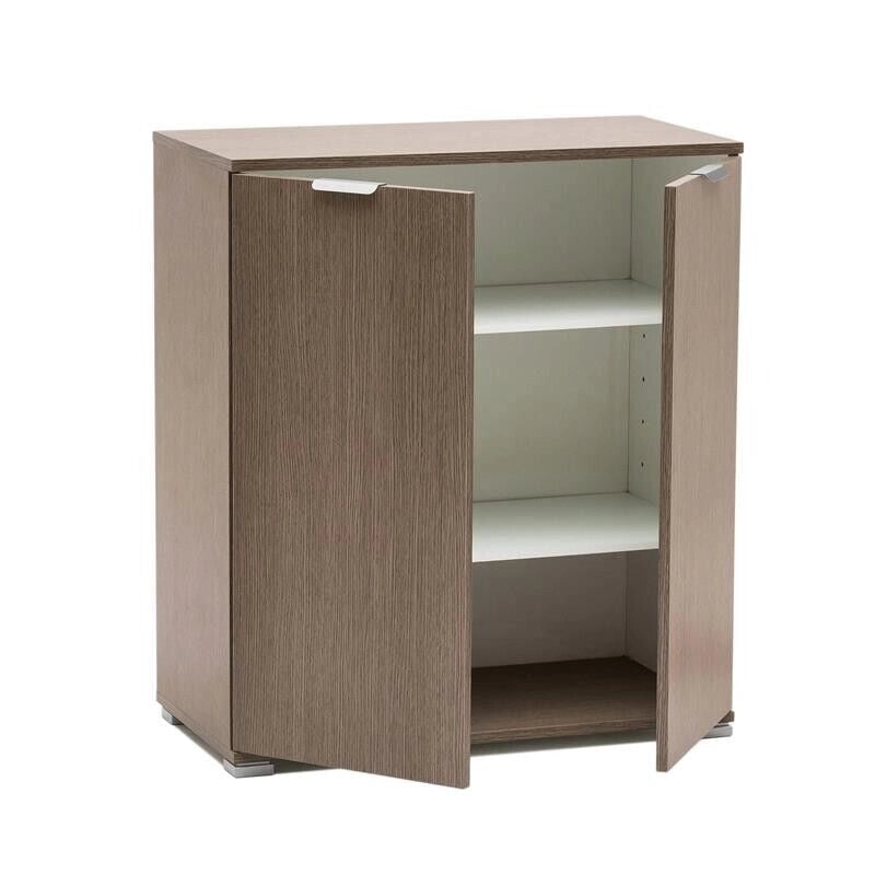 MOBILETTO CON 2 ANTE IN ROVERE GRIGIO 75 X 38 X H85 CM