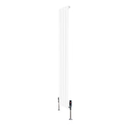 Radiatore Verticale 1600 x 280 mm con Valvole TRV Bianco